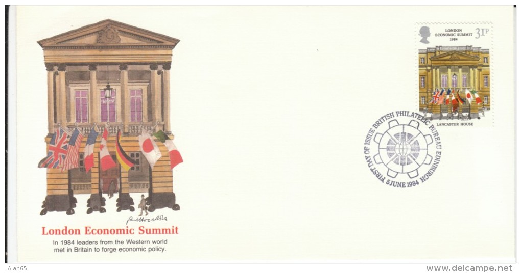 London Economic Summit 31p Issue, FDC First Day Of Issue 1984 Cover - 1981-1990 Decimal Issues