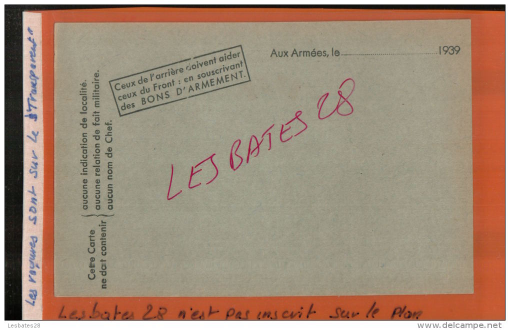 CARTE POSTALE MILITAIRE  Militaria   FRANCHISE  De 1939   MAI  2015  SAL 1139 - Lettres & Documents