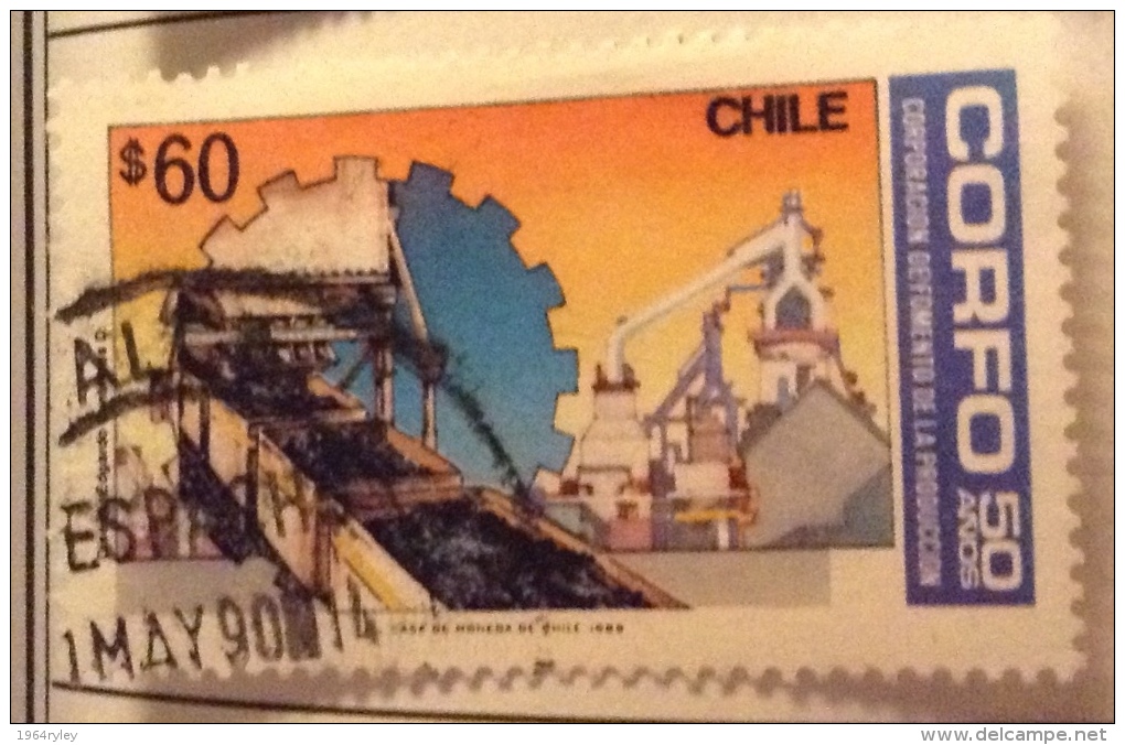 Chile - Used (o) # 48 - Chili