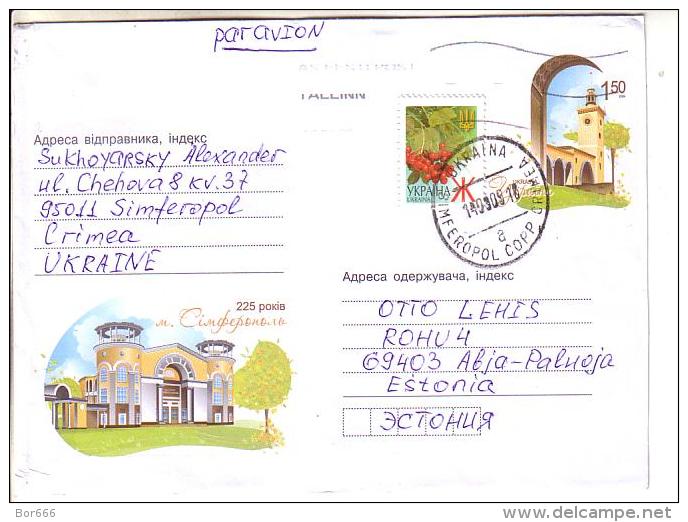 GOOD UKRAINE Postal Cover To ESTONIA 2009 - Good Stamped: Christmas ; Church - Ukraine