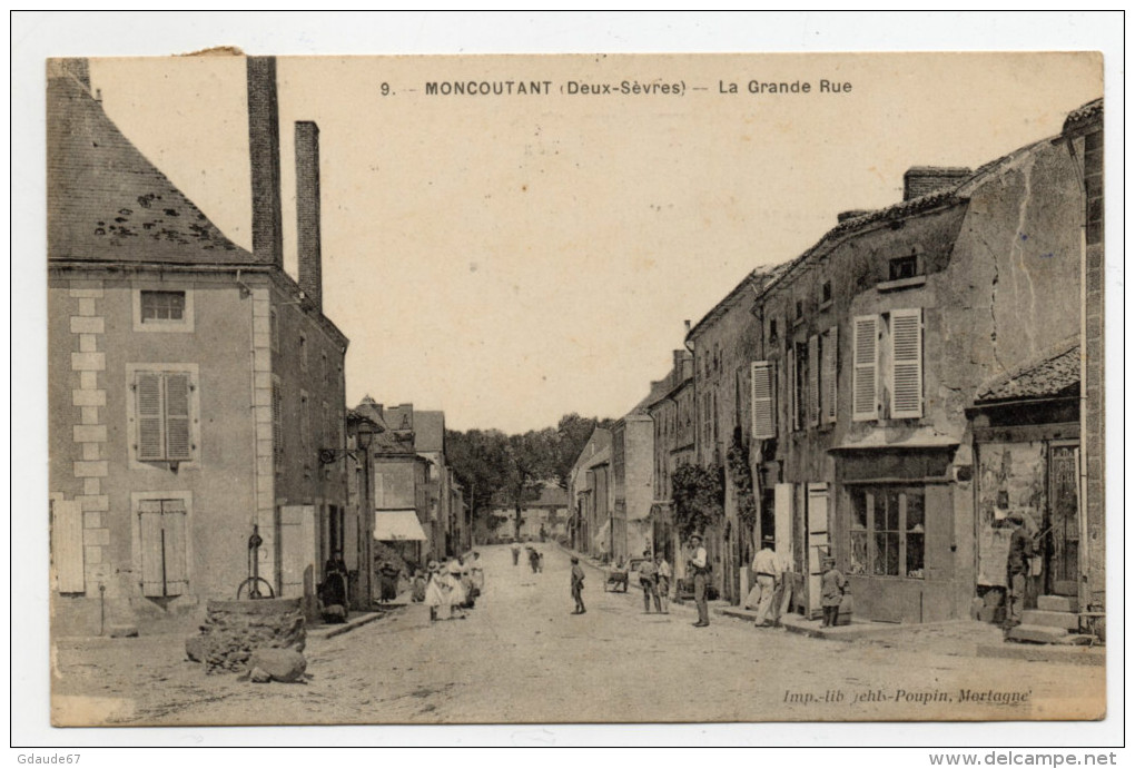 MONCOUTANT (79) - LA GRANDE RUE - Moncoutant