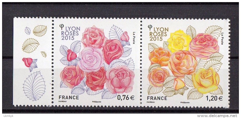 France 2015..Lyon Roses 2015.Diptyque Congrès Mondial Des Sociétés De Roses - 2010-2019