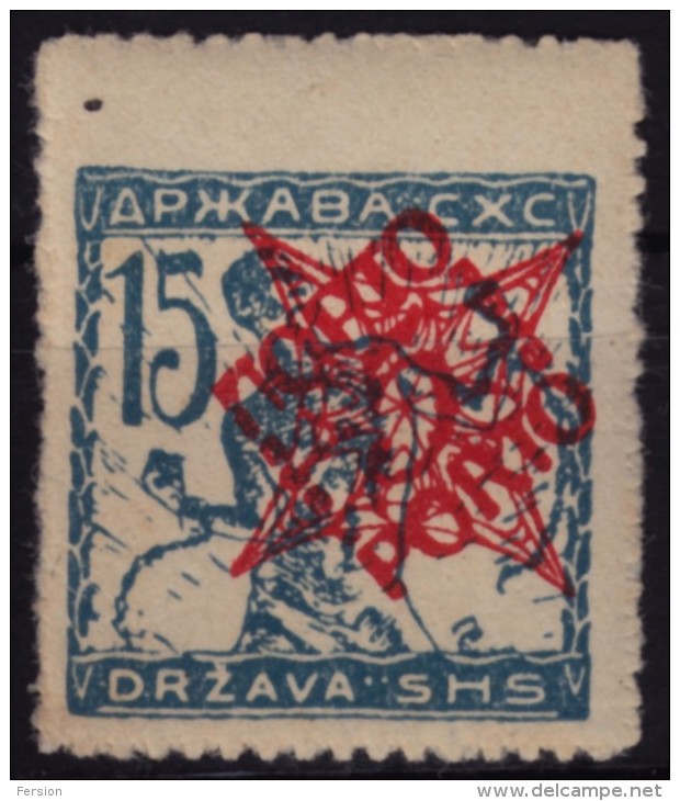 1920 - SHS Yugoslavia - Postage DUE PORTO - Bookprint - MNH - 5 Vin - Portomarken