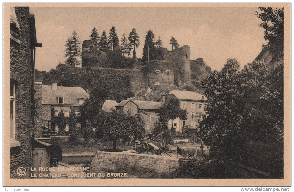 CPA - AK La Roche En Ardenne Le Chateau Confluent Du Bronze Bei Marche En Famenne Houffalize Namur Belgien Belgique - Marche-en-Famenne