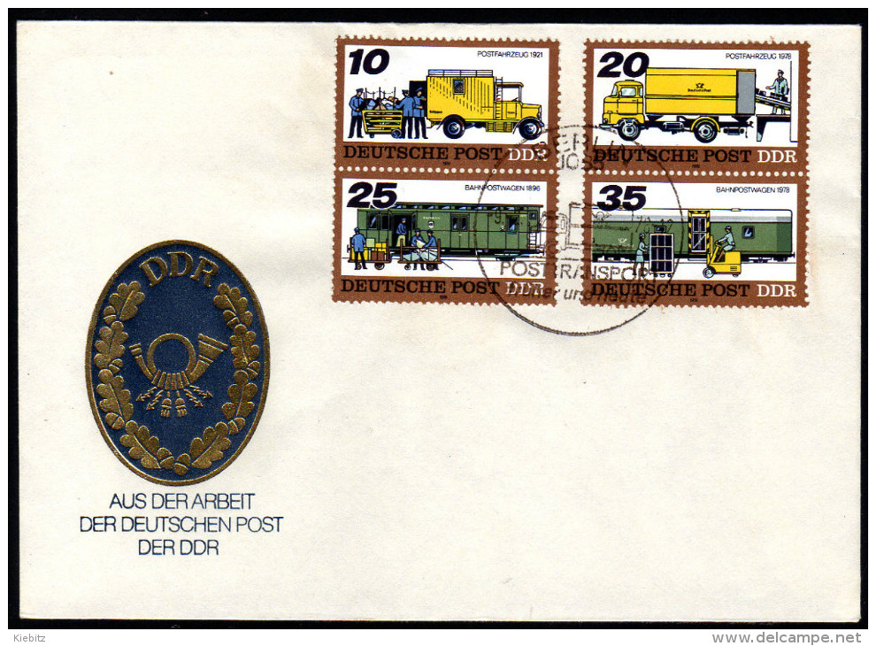 DDR 1978 - Posttransporte - MiNr.2299-2302 FDC - Post