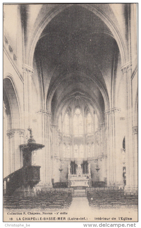 CPA La Chapelle Basse Mer, Intérieur De L'Eglise (pk18877) - La Chapelle Basse-Mer
