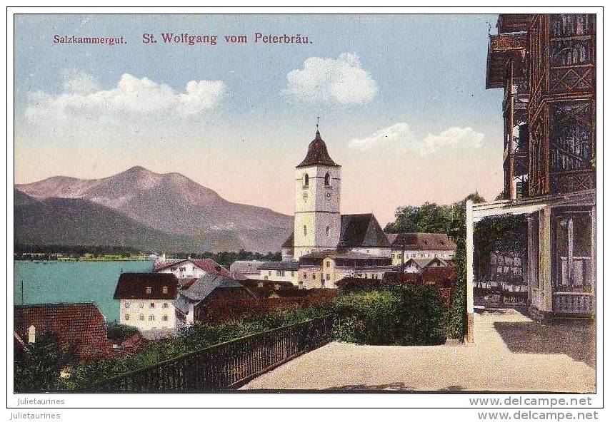 AUTRICHE SALZKAMMERGUT WOLFGANG VOM PETERBRAU.CPA BON ETAT - Altri & Non Classificati