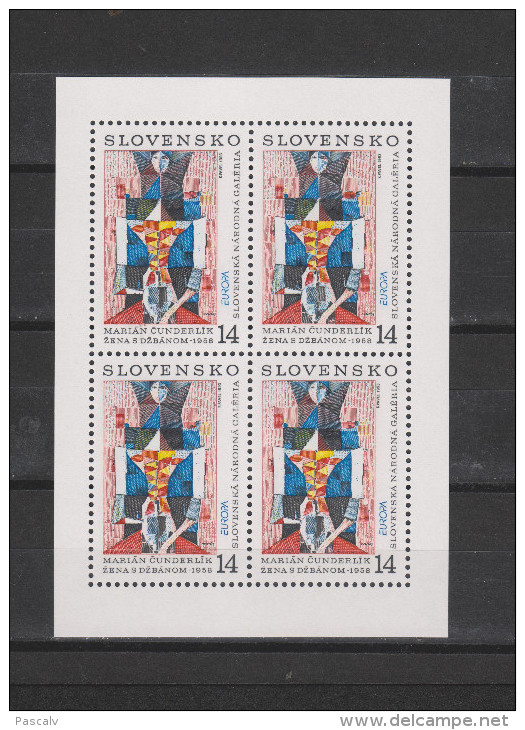 Yvert 140 ** Neuf Sans Charnière MNH Petite Feuille Europa Art Contemporain - Nuevos