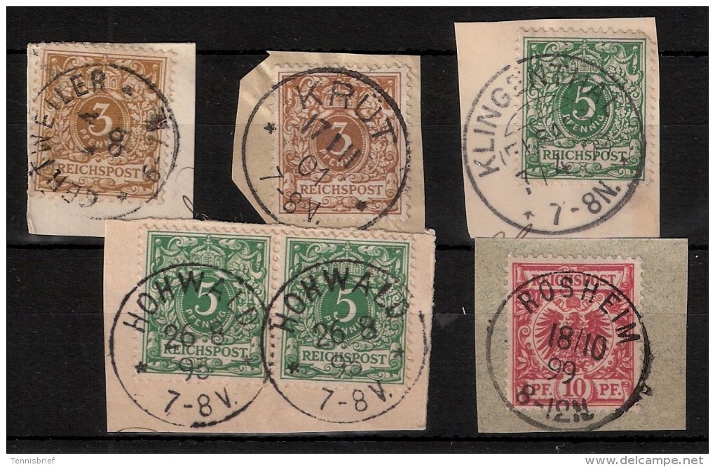 Lot Bessere Stp., Briefstücke, Elsaß, #1608 - Used Stamps