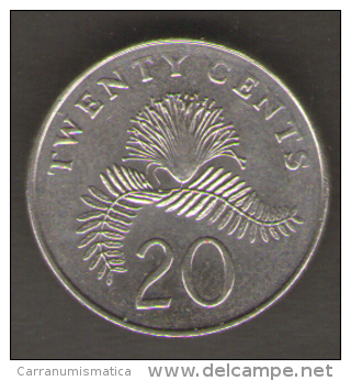 SINGAPORE 20 CENTS 1997 - Singapour