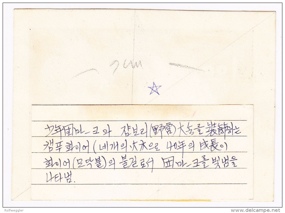 Korea-Süd 1962 Farbige Künstlerzeichnung Essay Nicht Verausgabte  Marke 55 Jahre Pfadfinder Mit Lilie Und Lagerfeuer - Altri & Non Classificati