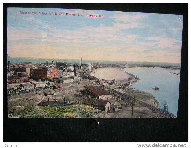 X-185 / America - Amerika - Amérique /  Bird´s Eye View, Public Library, St. Joseph, Missouri /  Year 19116 - - St Joseph