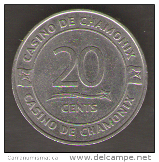 CASINO TOKEN CHAMONIX 20 CENTS - Casino