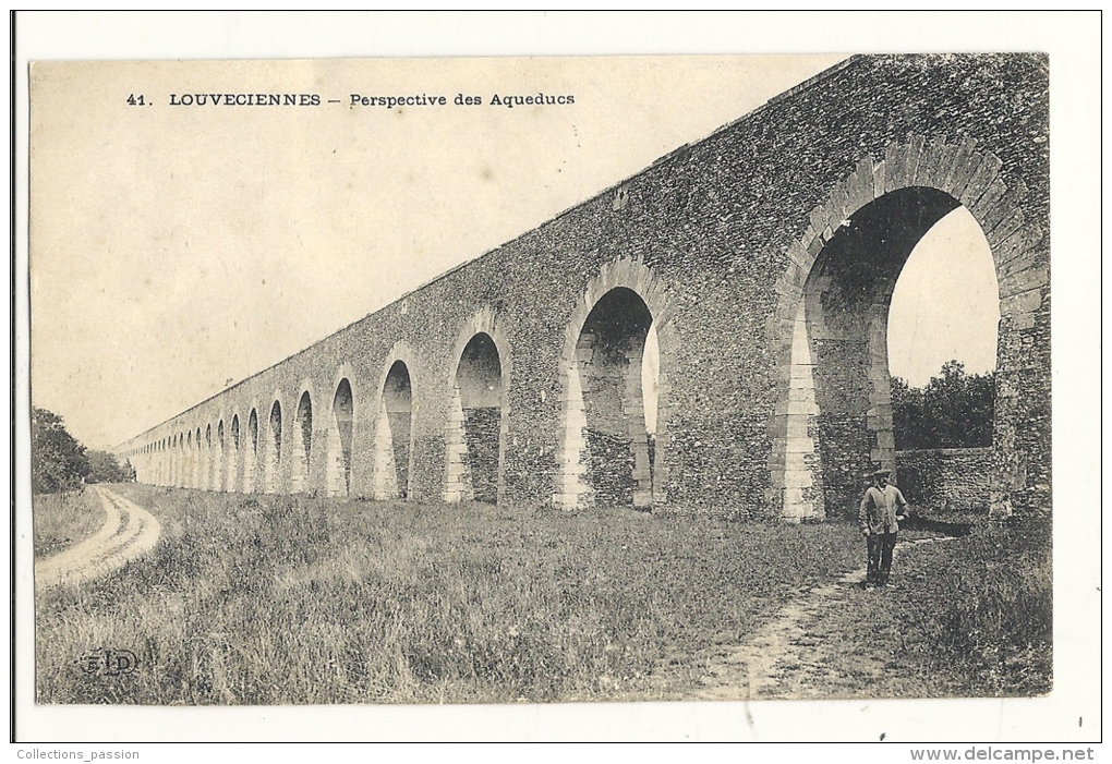 Cp, 78, Louveciennes, Perspective Des Aqueducs, Voyagée 1912 - Louveciennes