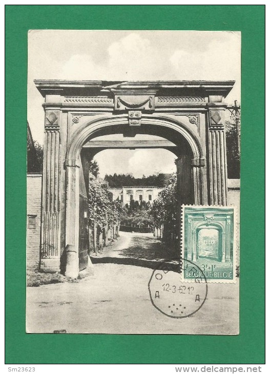 Belgien 1962 Mi.Nr. 1270 ,  Abbaye St-Denis-en-Brocqueroie - Maximum Karte - 13.02.1962 - 1961-1970