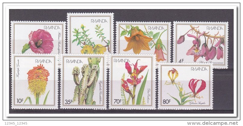 Rwanda 1982, Postfris MNH, Flowers - Ongebruikt