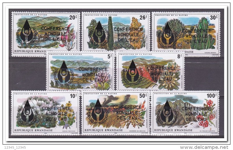 Rwanda 1977, Postfris MNH, Plants, Overprint - Ongebruikt