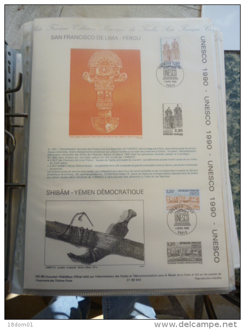 Documents De La Poste, Année 1990, Année Compléte, 46 Documents - Verzamelingen