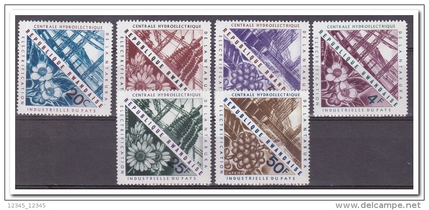 Rwanda 1967, Postfris MNH, Flowers, Industrie - Ongebruikt