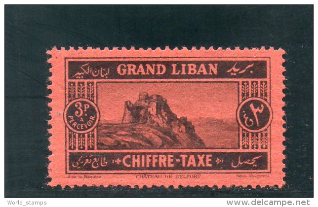 GRAND LIBAN 1925 * - Timbres-taxe