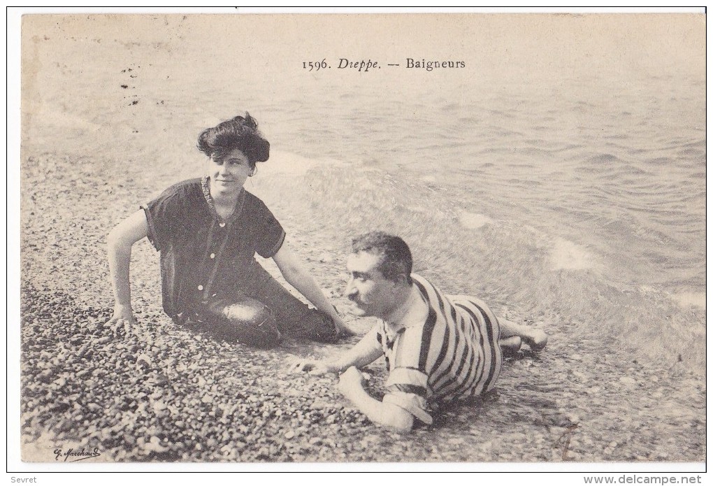 DIEPPE. - Baigneurs - Swimming