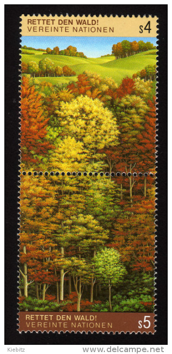 UNO WIEN 1988 ** Rettet Den Wald - Paar MNH - Bäume