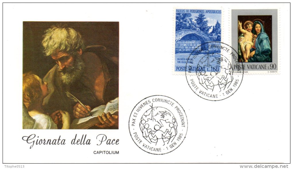 VATICAN. Enveloppe Commémorative De 1985. Journée Mondiale De La Paix. - Franking Machines (EMA)