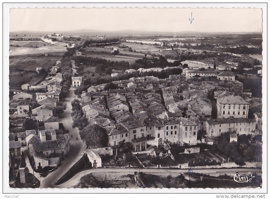 Montpezat De Quercy - Vue Panoramique Aérienne - Circulé 1959 - Montpezat De Quercy