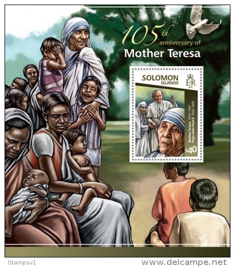 Solomon Islands. 2015 Mother Teresa. (106b) - Madre Teresa