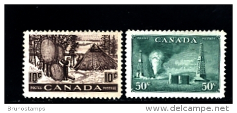 CANADA - 1950  INDUSTRY  ODD VALUES  MINT NH - Neufs