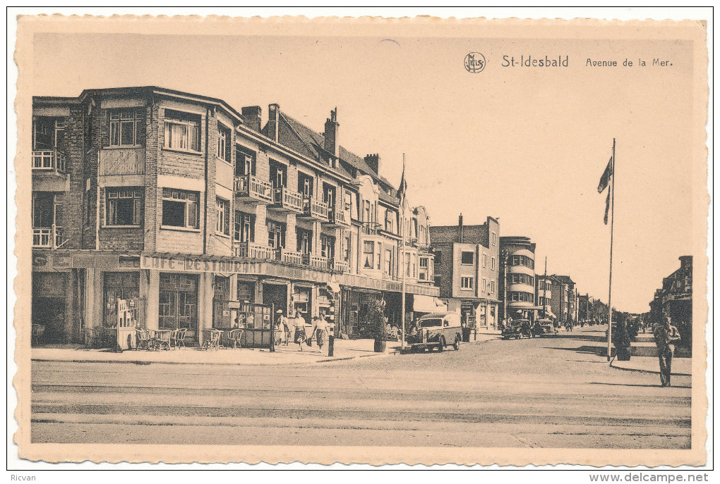 19?? ZICHTKAART "St-IDESBALD:AVENUE DE LA MER" PZ 851 VAN KOKSIJDE NAAR MECHELEN ZIE SCAN(S) - 1951-1975 Heraldischer Löwe (Lion Héraldique)