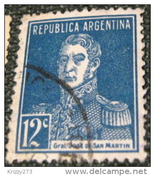 Argentina 1918 General San Martin 12c - Used - Oblitérés