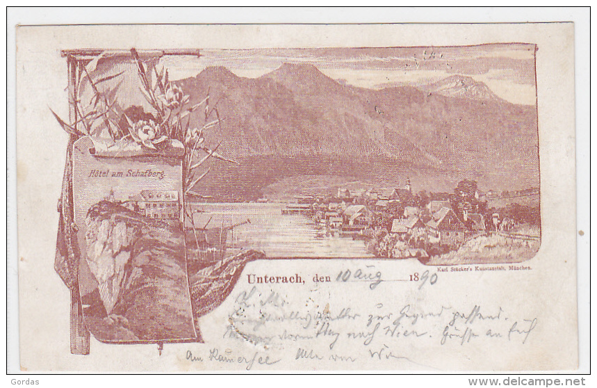 Austria - Unterach - Litho - 1890 - Vöcklabruck