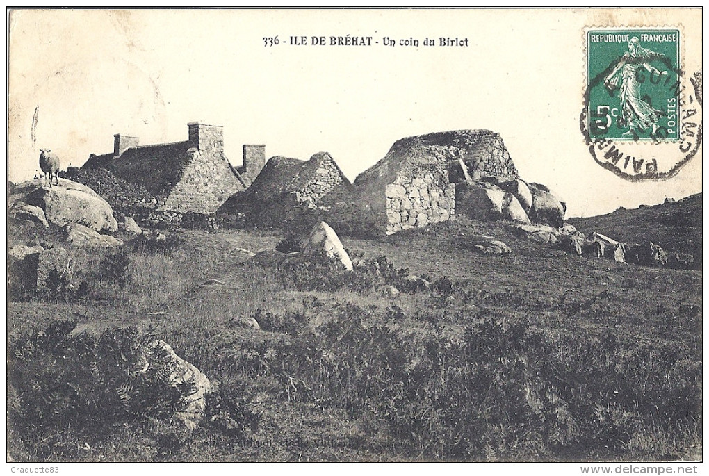 ILE DE BREHAT  Un Coin Du BIRLOT    CARTE ANIMEE - Ile De Bréhat