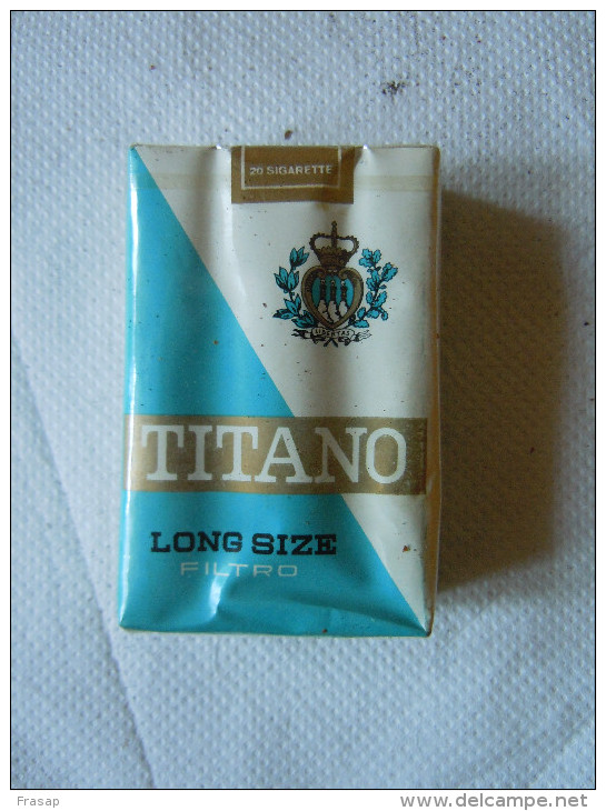 Pacchetto  Di Sigarette   -   TITANO SAN MARINO   - Cigarette Package  NEW-NUOVO - Cigarette Holders