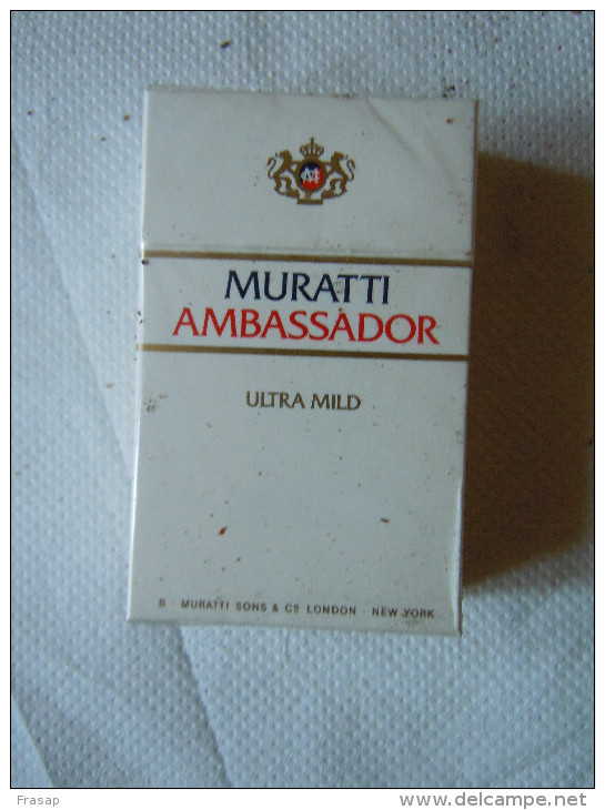 Pacchetto  Di Sigarette   -   MURATTI AMBASSADOR    - Cigarette Package  NEW-NUOVO - Sigarettenhouders