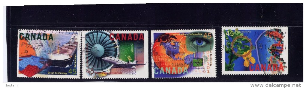 Canada 1996, #1595-8,  HIGH TECHNOLOGY INDUSRIES   USED - Oblitérés