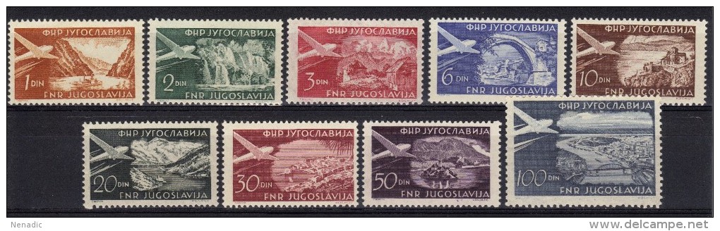 Yugoslavia,Airmail To 100 Din 1951.,MNH - Neufs