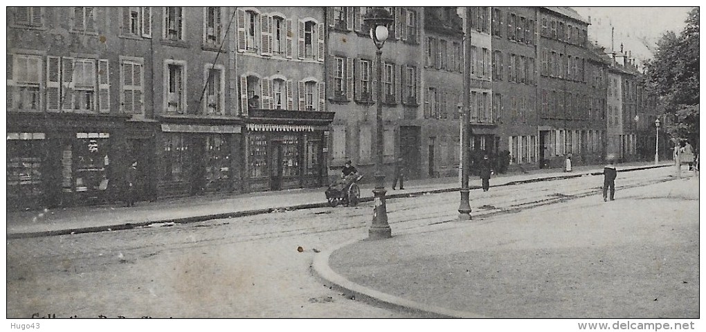 CHERBOURG - N° 90 - LA RUE DE L' ABBAYE ET LE MONUMENT COMMEMORATIF DES SOLDATS ET MARINS MORTS AUX COLONIES - Cherbourg