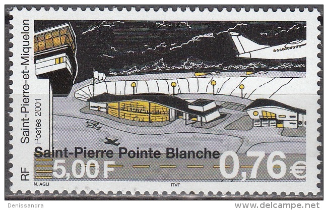 Saint-Pierre & Miquelon 2001 Yvert 753 Neuf ** Cote (2015) 3.00 Euro Saint-Pierre Aéroport Point Blanche - Neufs