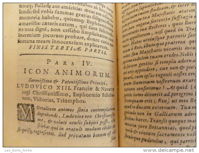 EUPHORMONIS LUSINI SATYRICON 1616 Barclay John rare / Bibliothèque du Comte de Boussay