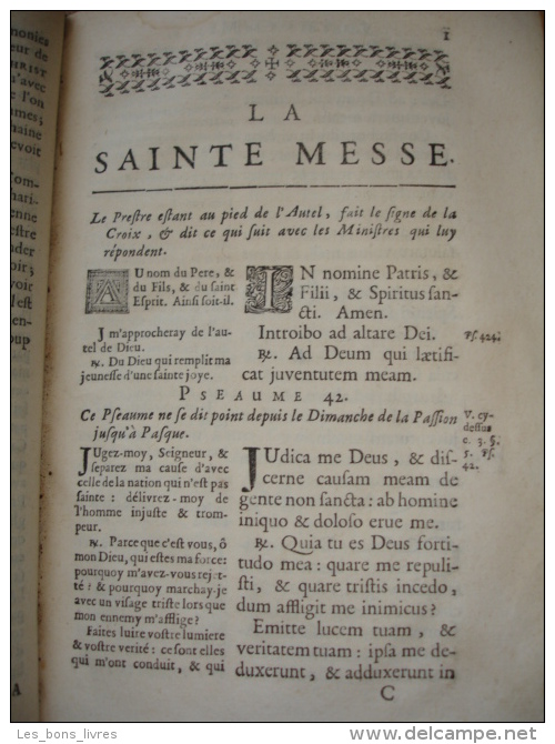 OFFICE DE LA SEMAINE SAINTE A L'USAGE DE ROME MDCLXXXIII (gravures) Rarissime Exemplaire ! - Jusque 1700