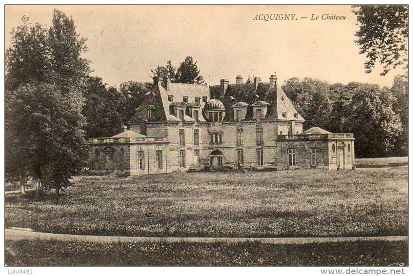 CPA - ACQUIGNY (27) - Vue Du Château Construit En < L > - Acquigny