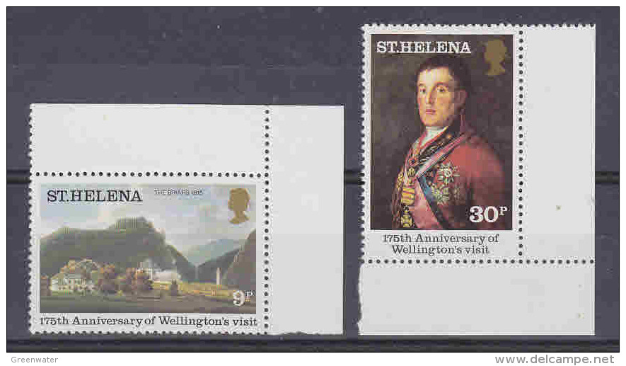 St. Helena 1980 Wellington's Visit 2v (corners) ** Mnh (21900) - Sint-Helena