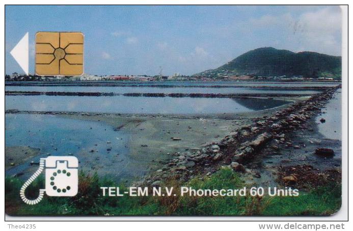 ST.MAARTEN ISL. PHONECARD ST.MAARTEN SCENERY/SIMPS0NBAY LAGOON-1/94-USED(2) - Antilles (Netherlands)