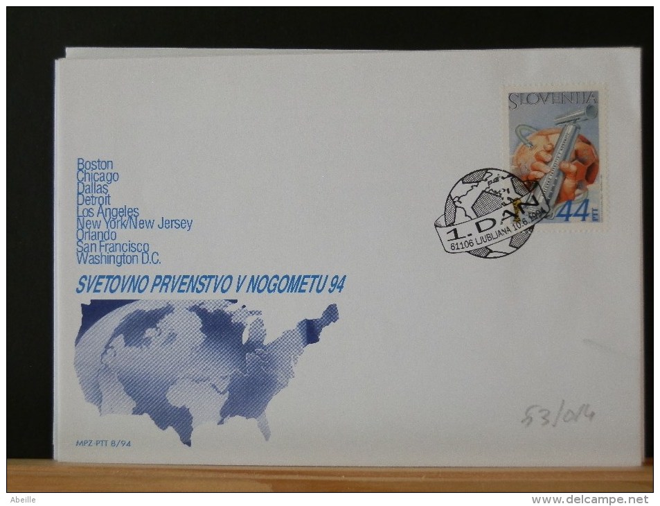 53/014     FDC    SLOVENIJA - Lettres & Documents