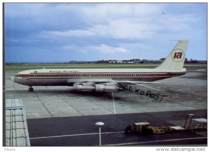 Boeing B 707 Aerei Aircraft B.707 Kenya  Airways B707 Avion Aviation Aiplane B-707 Harare Airport - 1946-....: Moderne