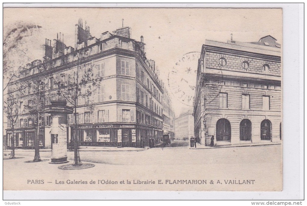 Paris Les Galeries De L'Odéon Et La Librairie E.Flammarion & A.Vaillant - Autres & Non Classés