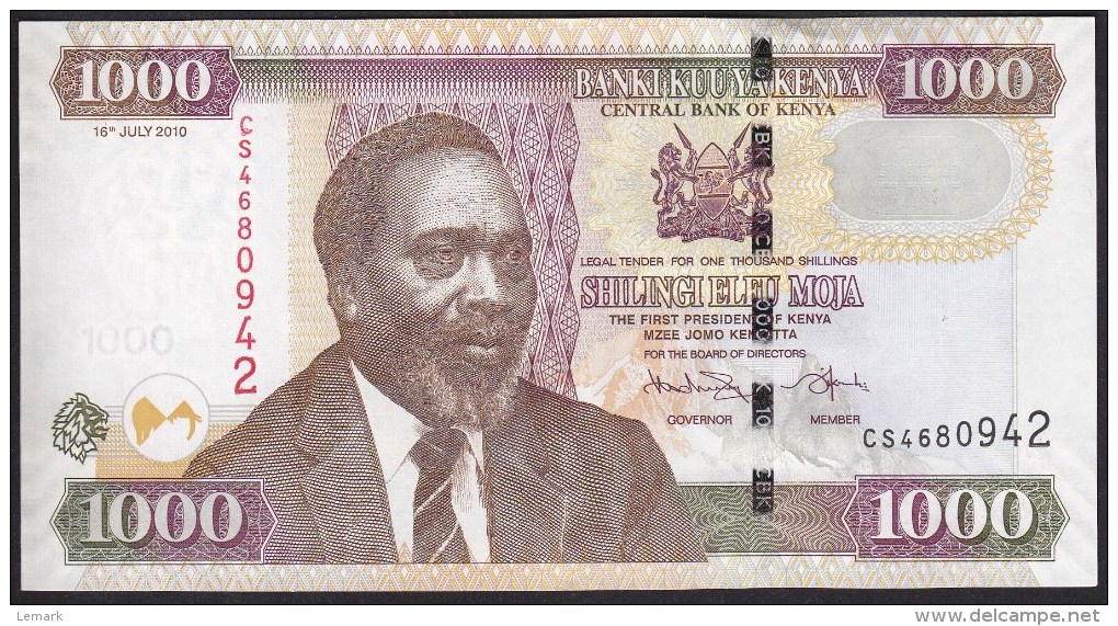 Kenya 1000 Shillings 2010 P51e UNC - Kenya