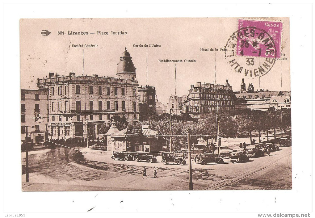 Limoges- -- Place Jourdan , Voitures Tacots -(A.6446) - Limoges